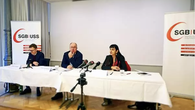 Conferenza stampa annuale dell'Unione sindacale Svizzera